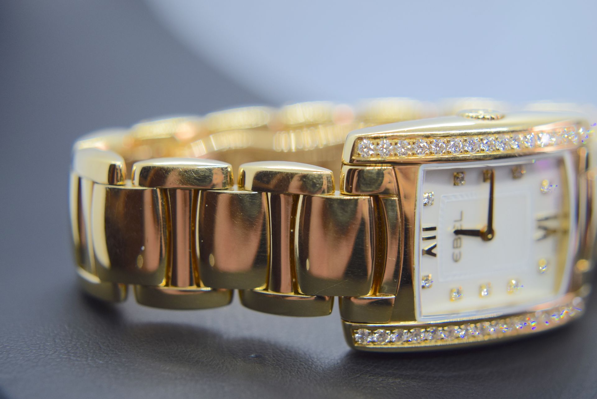 18K GOLD EBEL BRASILIA DIAMOND SET WATCH - RRP: £13,500 (102.1 GRAMS 18K GOLD) - Image 4 of 6