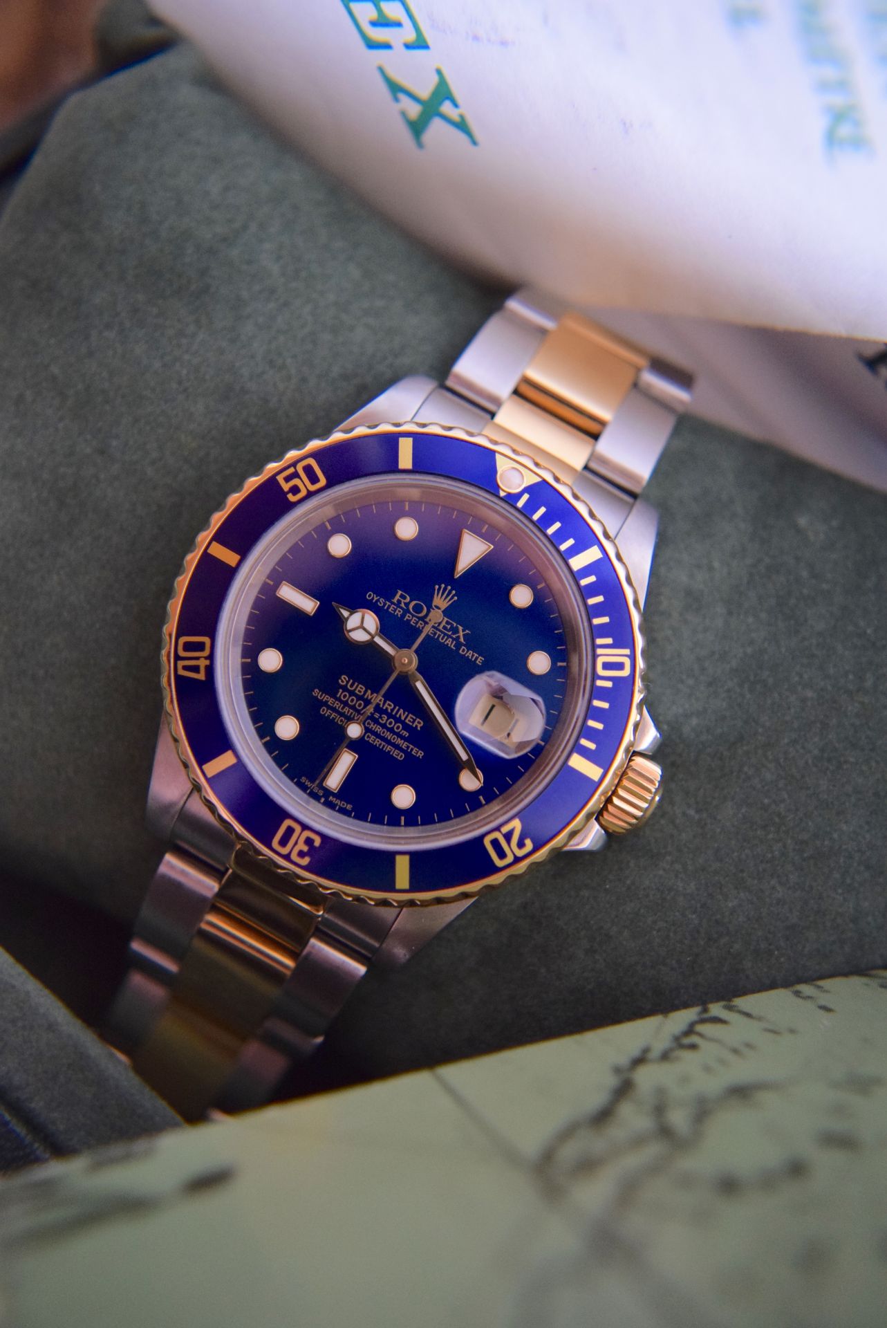 ROLEX SUBMARINER REF. 16803 (1987 - R SERIAL) - RARE REFERENCE - COMPLETE WITH ORIGINAL CERTIFICATE - Image 2 of 11