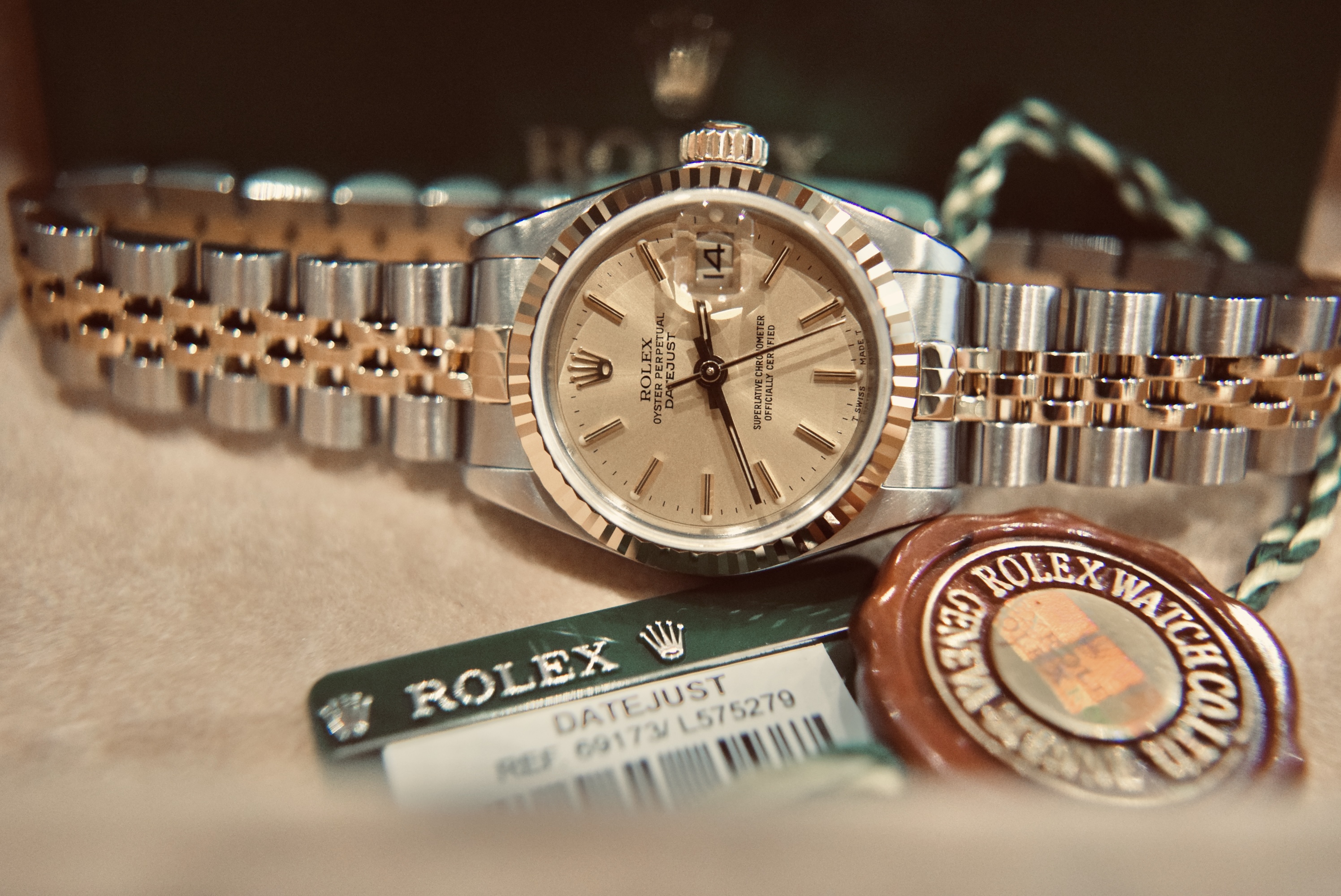 ROLEX DATEJUST REF. 69173 OYSTER PERPETUAL / CHAMPAGNE 26MM LADIES MODEL - Bild 18 aus 18