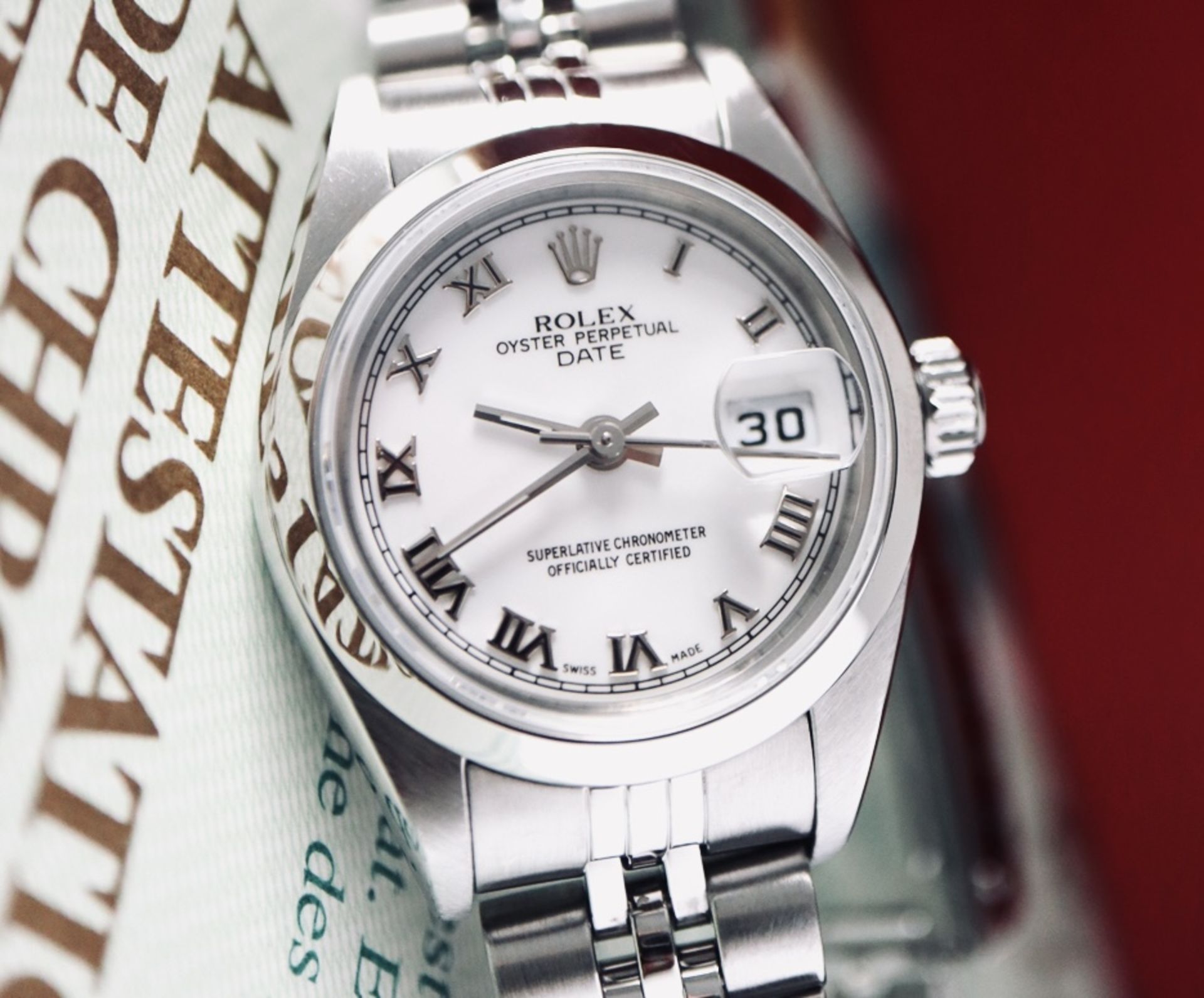 *STUNNING* LADIES ROLEX DATEJUST / OYSTER DATE MODEL *FULL SET* - ROMAN NUMERAL DIAL - Image 2 of 12