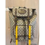 GUCCI MONOGRAM BACKPACK - AS NEW CONDITION