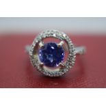 TANZANITE & DIAMOND RING