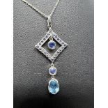 18K WHITE GOLD NECKLACE