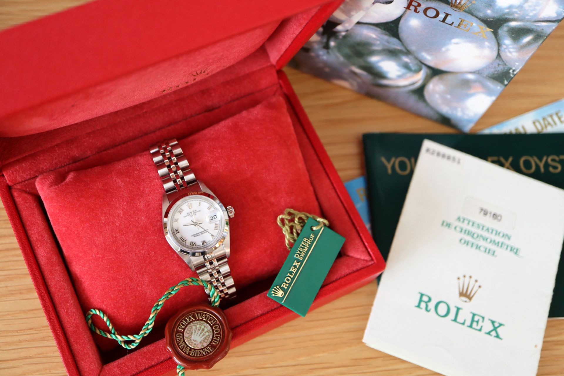 *STUNNING* LADIES ROLEX DATEJUST / OYSTER DATE MODEL *FULL SET* - ROMAN NUMERAL DIAL - Image 7 of 12
