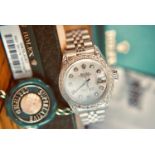 BEAUTIFUL DIAMOND SET ROLEX DATEJUST 26' - WHITE PEARL DIAMOND DIAL, BEZEL & CASE SETTING