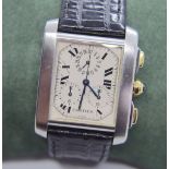 CARTIER TANK FRANCAISE CHRONO REF 2303 (28MM X 36MM)