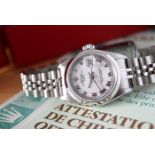 *STUNNING* LADIES ROLEX DATEJUST / OYSTER DATE MODEL *FULL SET* - ROMAN NUMERAL DIAL