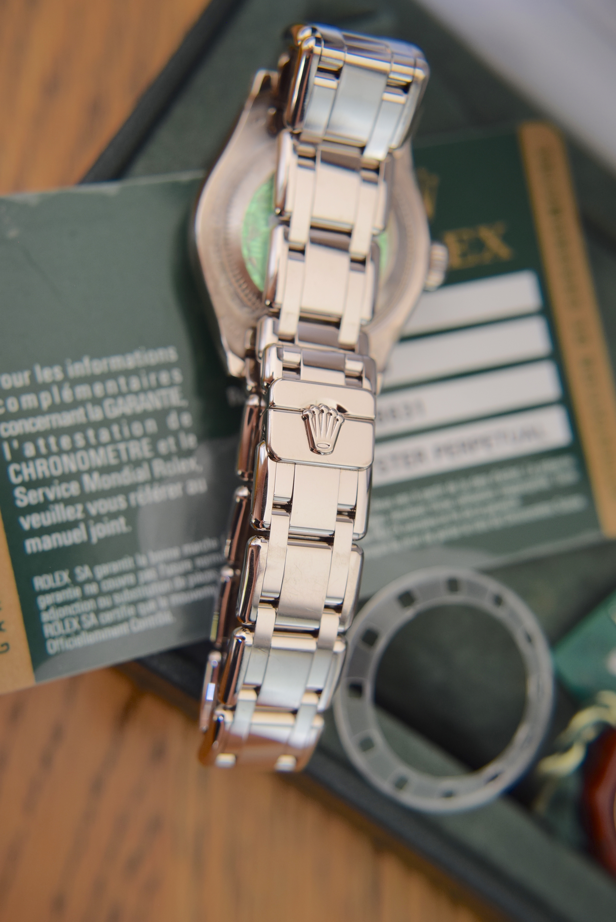 BEAUTIFUL UNWORN & STICKERED ROLEX DIAMOND 'PEARLMASTER' - FULL 18K WHITE GOLD (CERT CARD ETC.) - Image 2 of 10