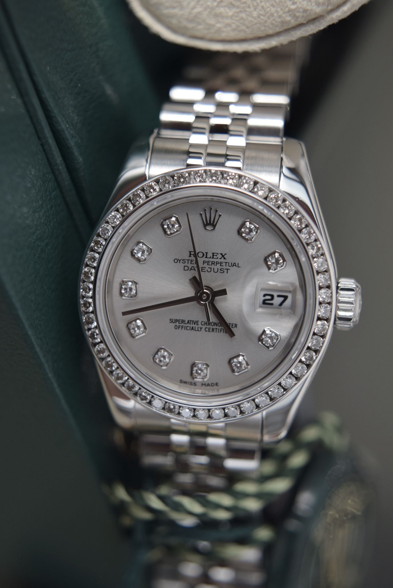 *STUNNING* DIAMOND ROLEX DATEJUST 26' REF. 179174 - 18CT WHITE GOLD & STEEL (BOX & ACCESSORIES ETC) - Image 2 of 22