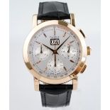 18K PAUL PICOT FIRSHIRE REF. 182 "BIG DATE" CHRONOGRAPH WATCH (CASE WIDTH 39MM)