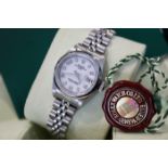 ROLEX DATEJUST REF. 79240 / OYSTER DATE 26MM LADIES STEEL MODEL - WHITE ARABIC NUMERAL DIAL