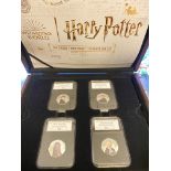 RARE HARRY POTTER THE SILVER FIRST STRIKE COIN SET NUMBER 34 OF 50
