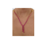 STUNNING 22ct YELLOW GOLD 20.00+ CARATS OF RUBY NECKLACE