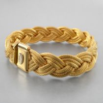 ITALIAN WORK, SECOND HALF OF THE 20TH CENTURY. Bracelet gold multi-wire braided In yellow 18-carat