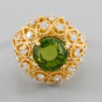 WORK CIRCA: 1950-1970 Ring with tassels In yellow 18-carat gold, composed of braided gold wires, set