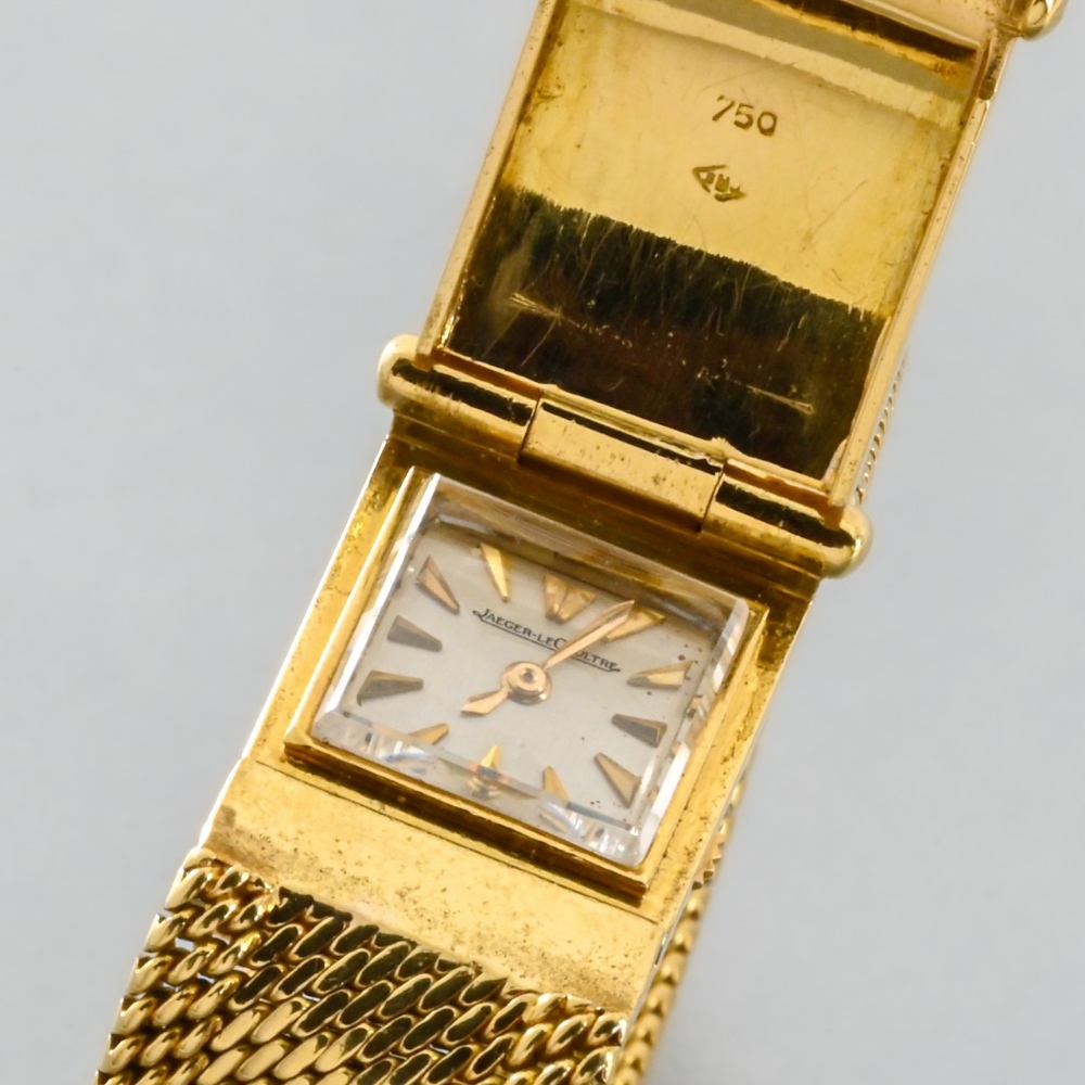 Jaeger-Le Coultre Ladies' watch Wristwatch in yellow 18-carat gold, model calibre 101. Cream- - Image 3 of 9