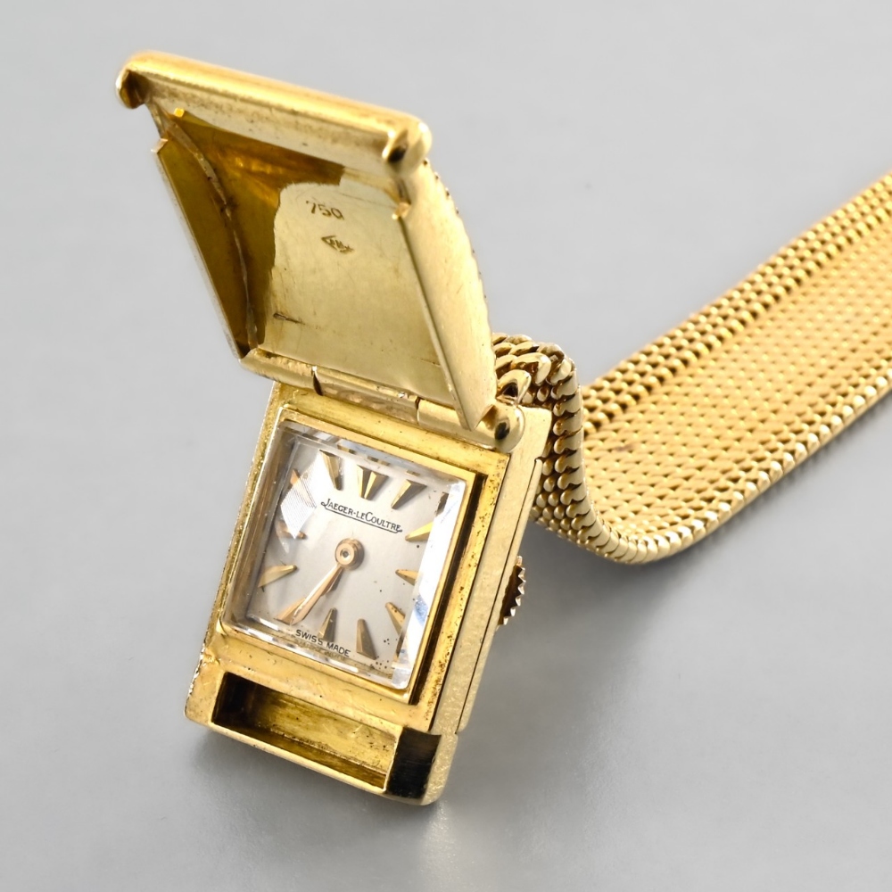 Jaeger-Le Coultre Ladies' watch Wristwatch in yellow 18-carat gold, model calibre 101. Cream- - Image 2 of 9