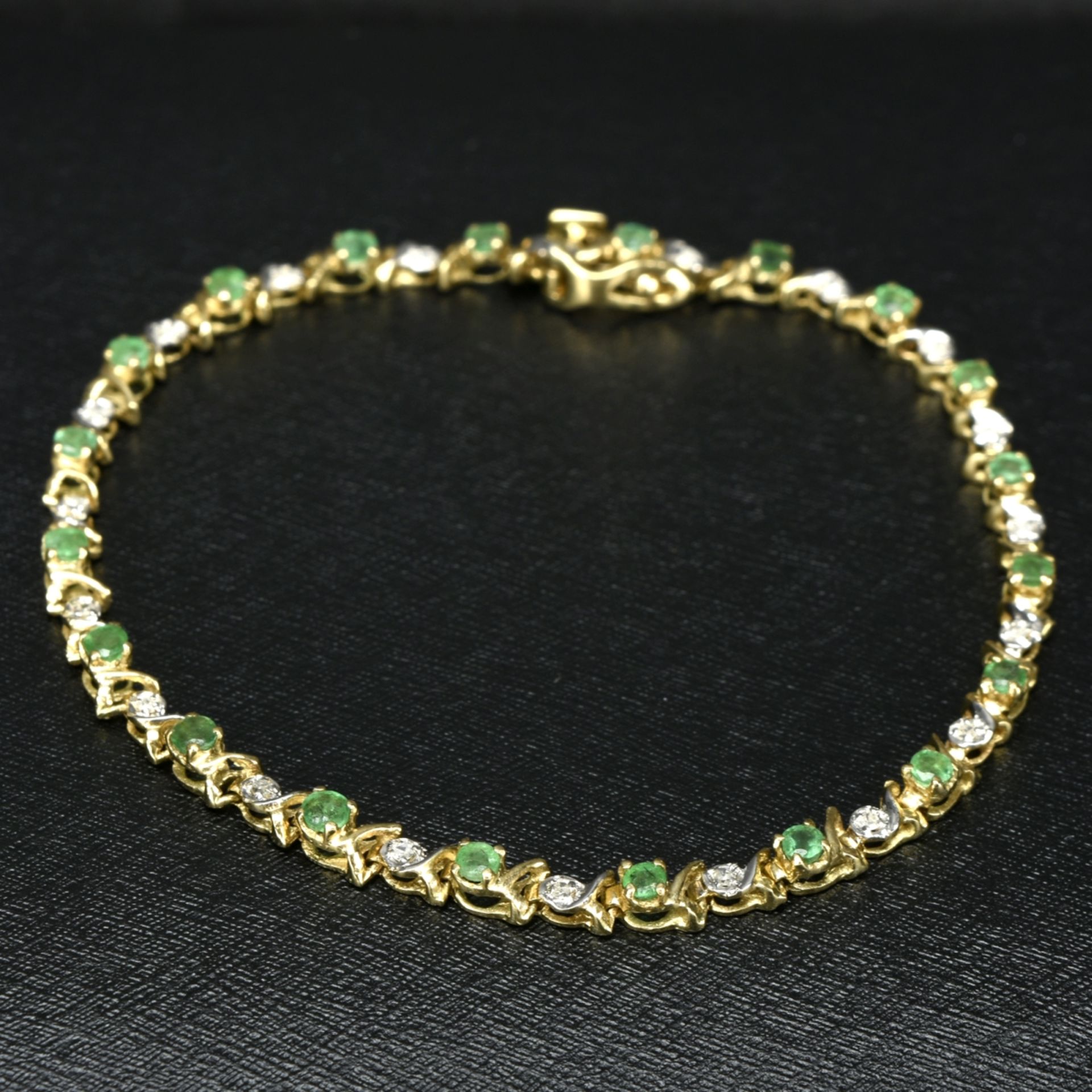 Smaragd-Diamantarmband - Image 2 of 3