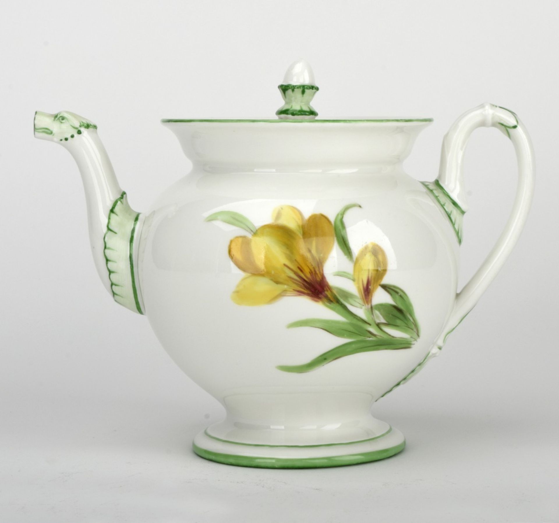 Teekanne Blumenmalerei - Bild 2 aus 6