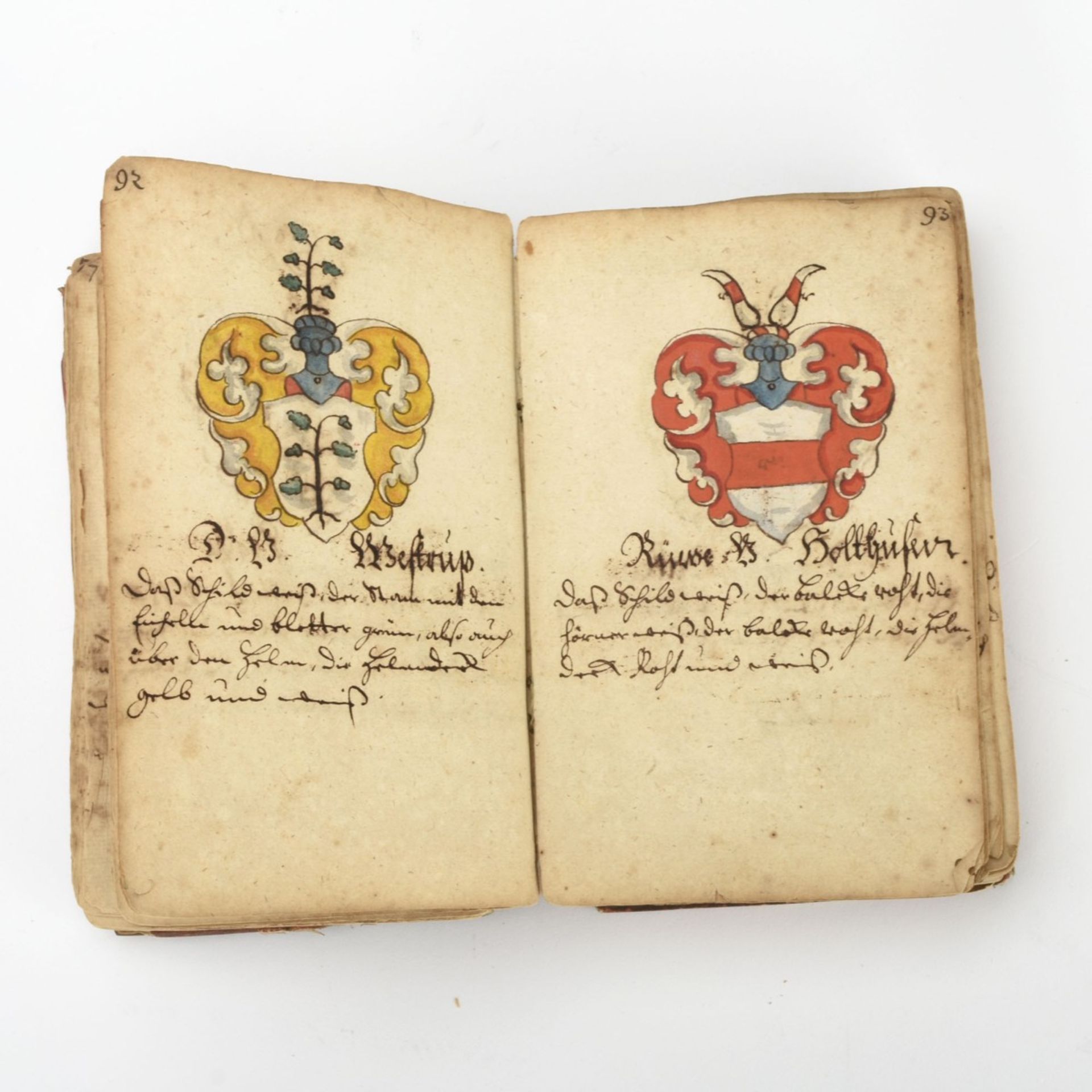 Handschriftliches Wappenbuch 17. Jh. - Bild 2 aus 7