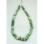 Strand of Gorgeous Maya Jade Beads - Mexico