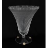 French Lalique Crystal Vase