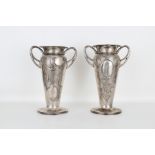 Sterling Silver Argent Art Nouveau Vases
