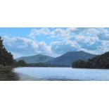 William D Hobbs "Mountain Lake" Maine Painting