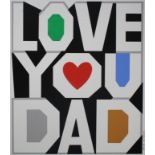 Erik Nitsche (1908 - 1998) "Love You Dad" Original