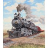 J. Craig Thorpe (B. 1948) "Kansas Locomotive" Oil