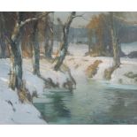 George Ames Aldrich (1872-1941) "Winter Indiana"