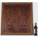 Antique European Carved Relief, Peter and Paul