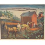 Buell Whitehead (FL. 1919 - 1993) "Tobacco Barn"