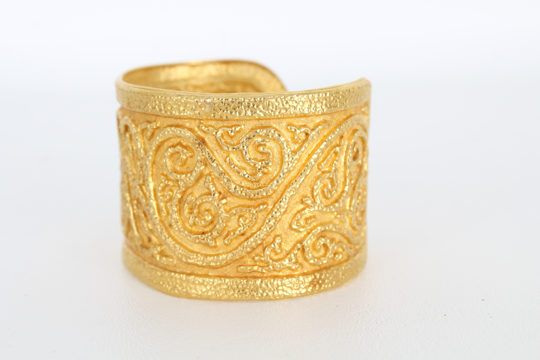 22K Ilias Lalaounis Gold Cuff Bangle Bracelet - Bild 3 aus 7