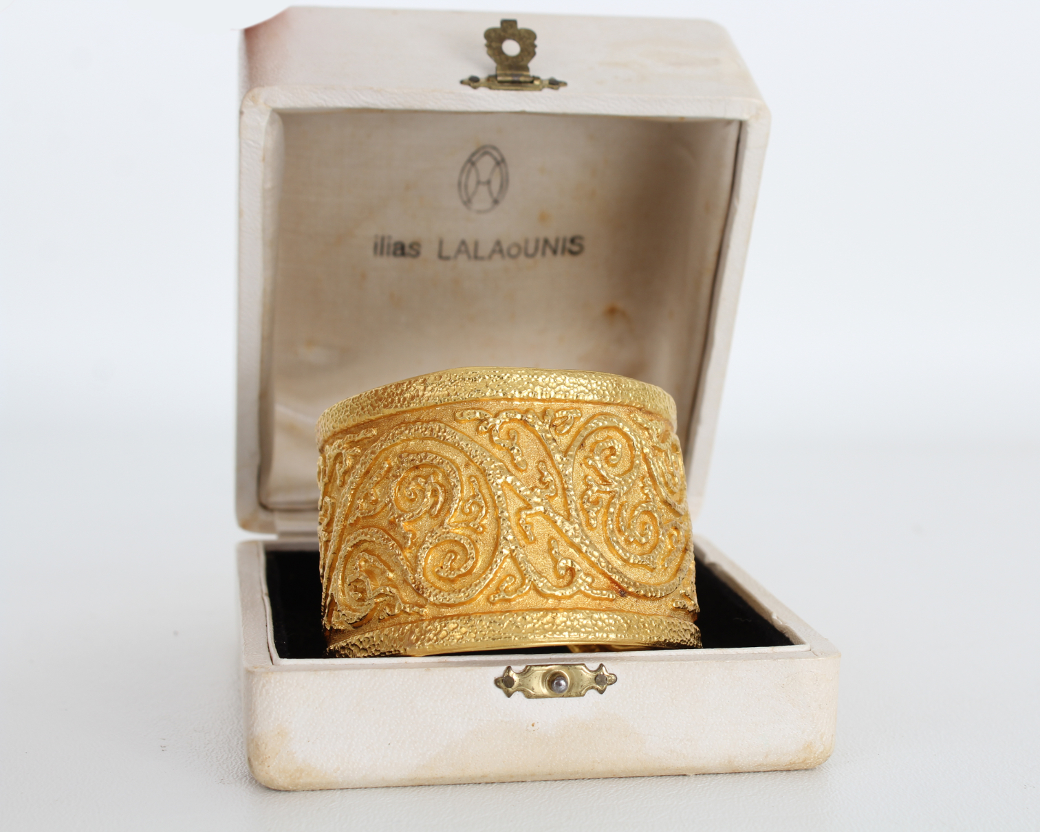 22K Ilias Lalaounis Gold Cuff Bangle Bracelet - Bild 7 aus 7