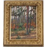 Signed, Impressionist Wooded Landscape Painting