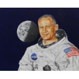 Chris Calle (B. 1961) "Buzz Aldrin" Original