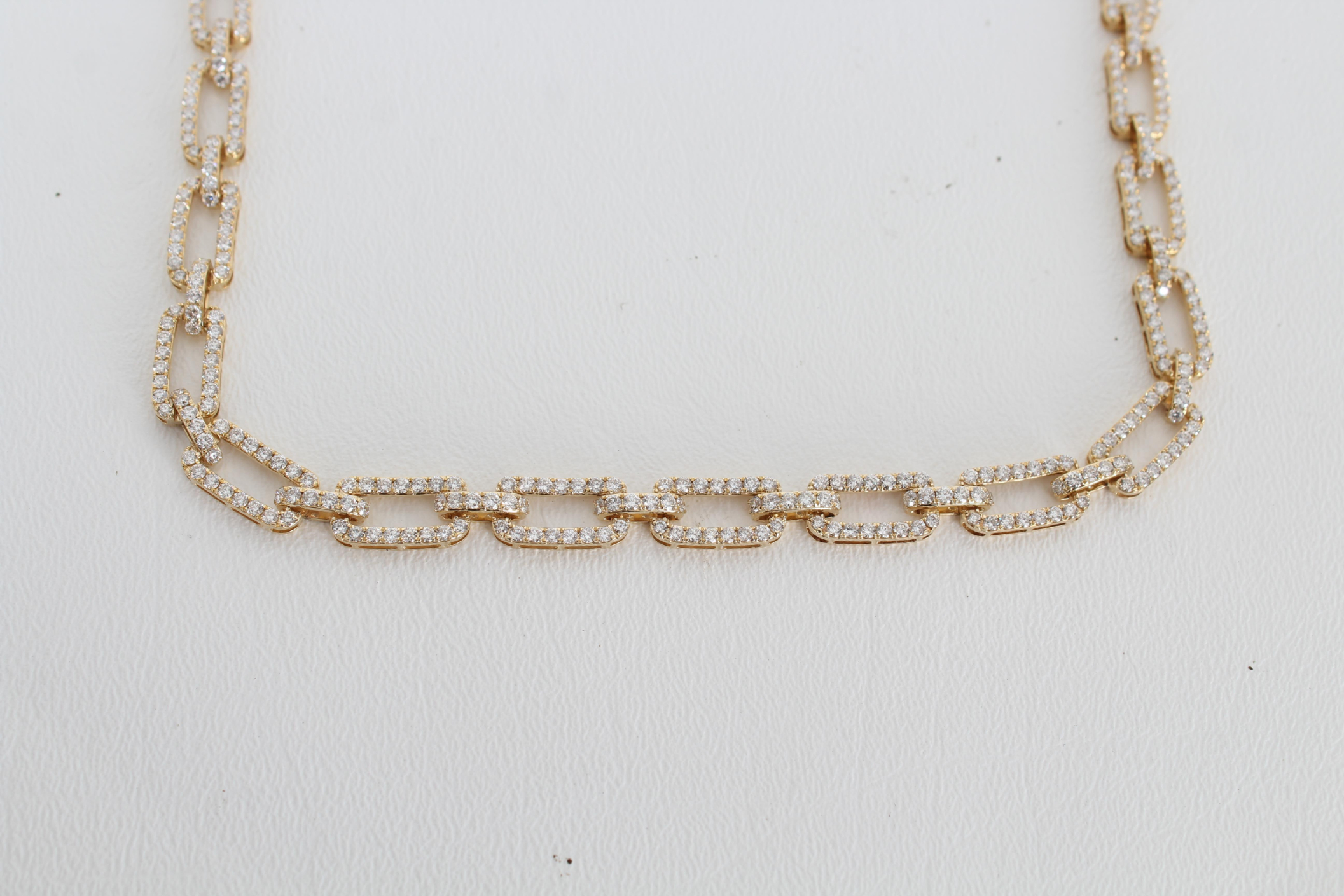 14K Gold & Diamond Chain Style Necklace - Bild 2 aus 5