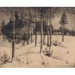 Charles W Dahlgreen (IL, IN, 1864 - 1955) Etching