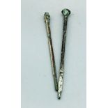 Pair Bactrian Mantle Pins, ca. 600 - 200 BC