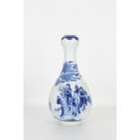 Chinese Blue/White Garlic-Head Porcelain Vase