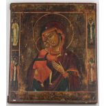 Antique Icon, Mother and Child
