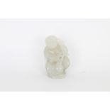 Chinese White Jade Figure of Boy