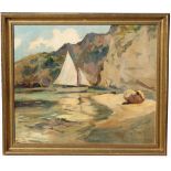 Early 20th C. Coastal Scene, Signed