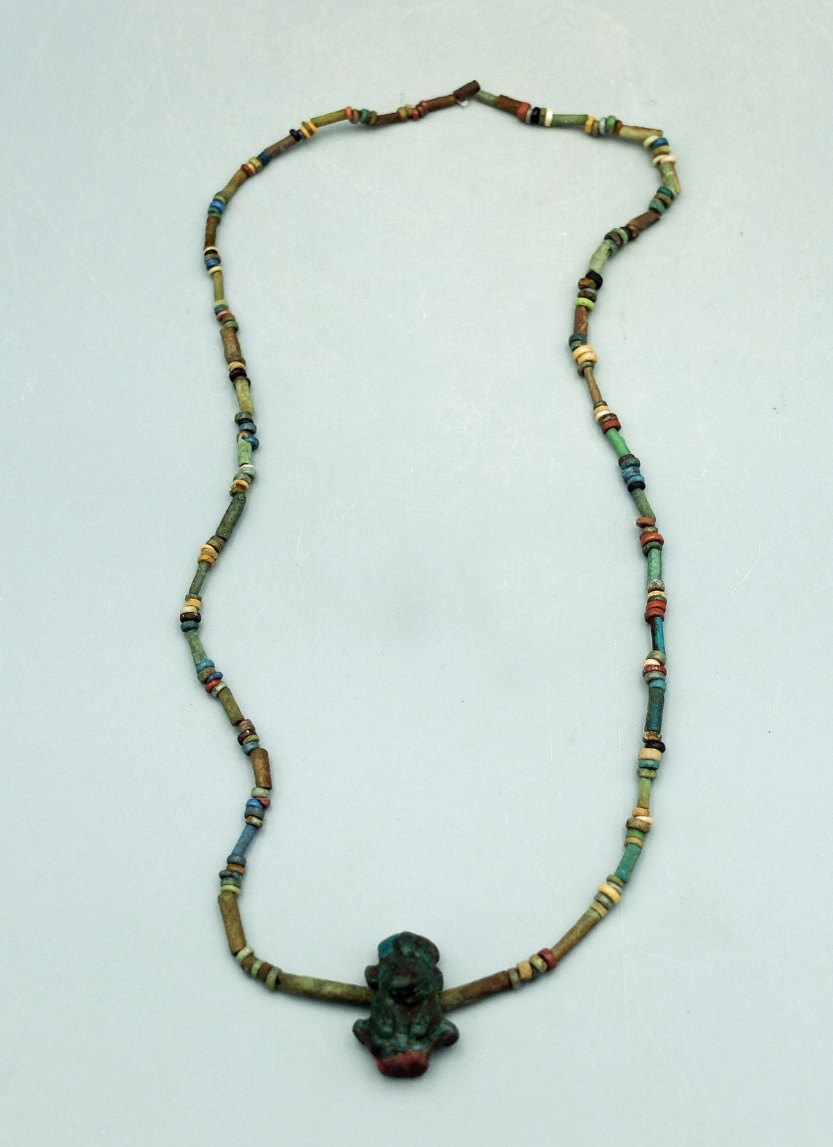 Egyptian Faience Bead Necklace, ca. 664 - 332 BC - Bild 2 aus 3