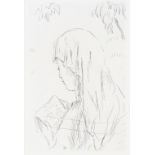 Pierre Bonnard, "Jeune Fille Lisant" Etching