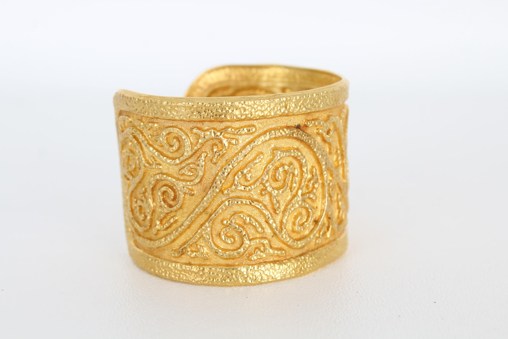 22K Ilias Lalaounis Gold Cuff Bangle Bracelet - Bild 2 aus 7