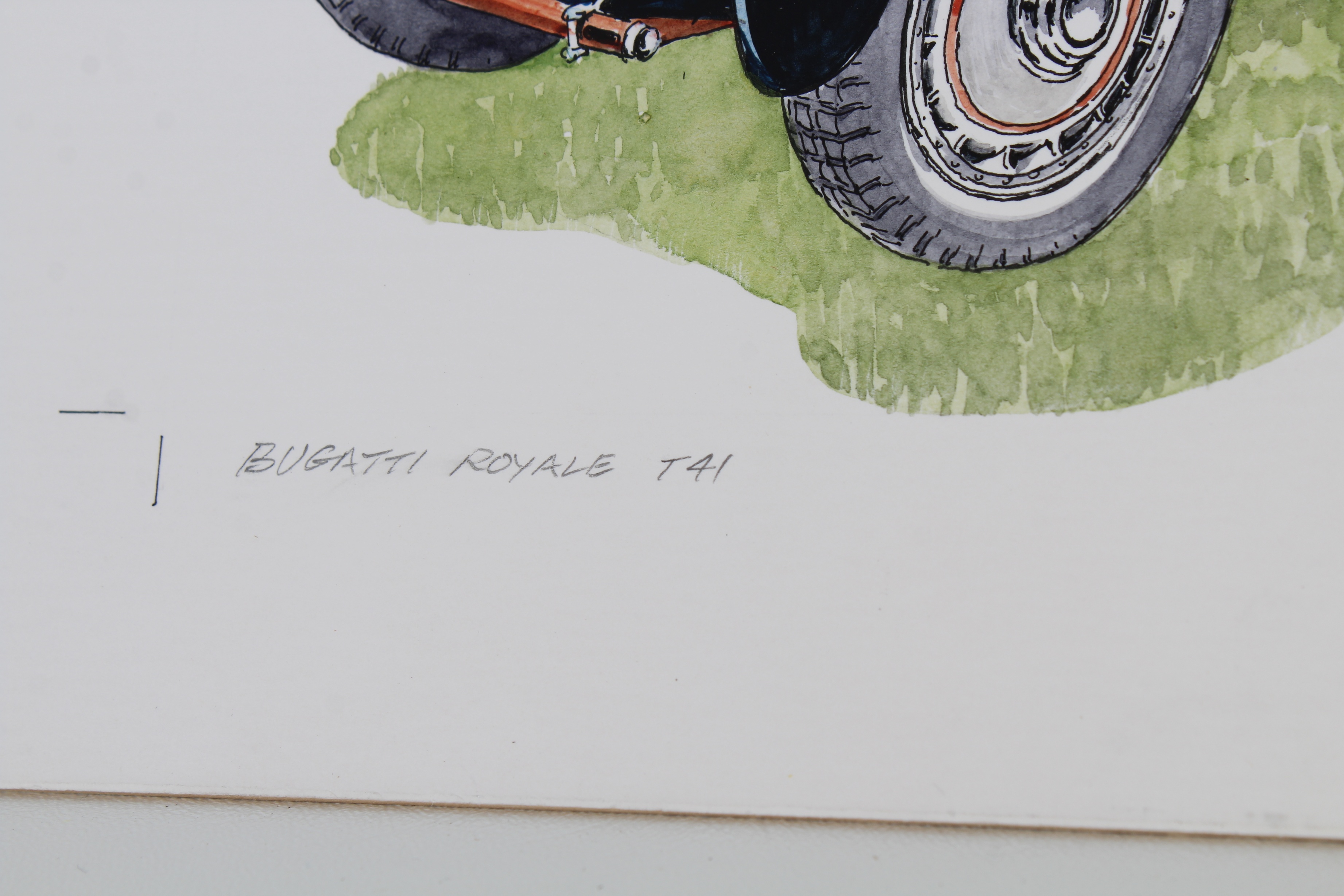 Basil Smith (B. 1925) "Bugatti Royal Type 41" Orig - Bild 4 aus 5