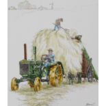 Basil Smith (B 1925) "John Deere Tractor" Original