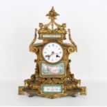 Antique Sevres Porcelain Mantel Clock